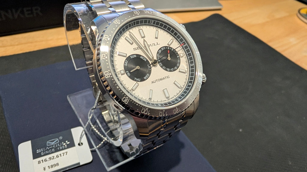 Sea-Gull Panda Eye | GMT | Dual Calendar | Tachymeter | 50M | 43mm